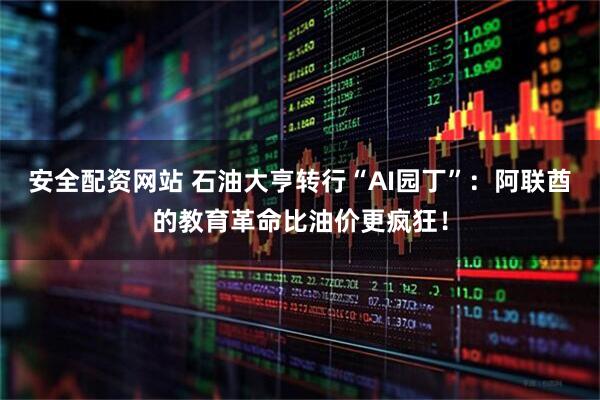 安全配资网站 石油大亨转行“AI园丁”：阿联酋的教育革命比油价更疯狂！